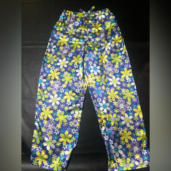 Vintage Limited Too Y2K Girls Pajama Set Size Large 10 Floral 60s Print Silky PJ - Picture 5 of 7